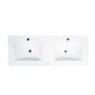 Placa de Lavamanos Doble Blanca 120 cm Olivia