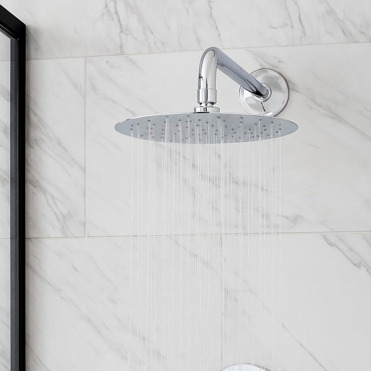 Ducha Regadera Redonda en ABS 22cm Espejo