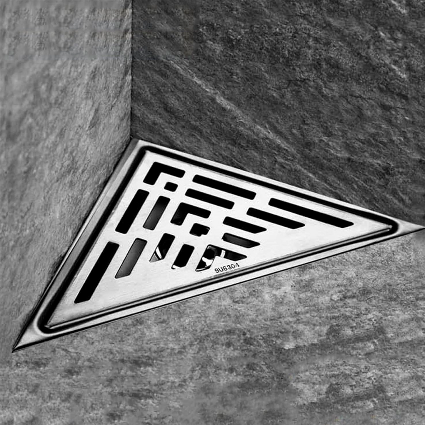 Rejilla de Piso Ranurada Triangular 20cm Acero