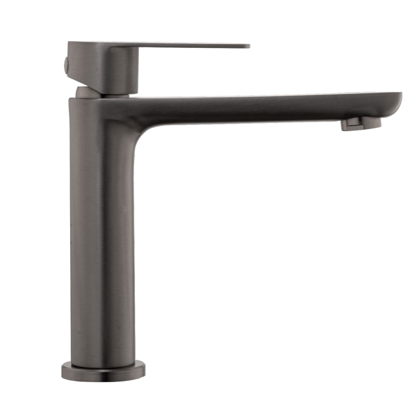 Griferia Lavamanos Agua Fria Baja Gris Sleek