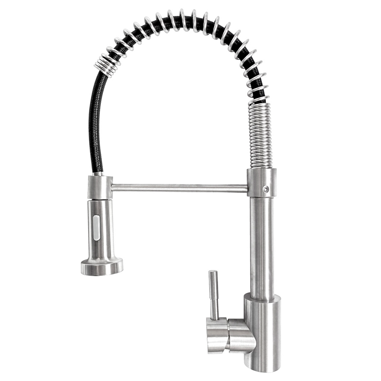 Griferia Monocontrol Lavaplatos Industrial Flexible Plateada