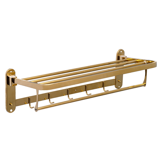 Toallero Hotelero para Baño Acero 304 Dorado