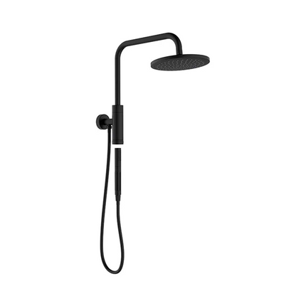 Set de Ducha Negro Mate+Mezclador Black Rain