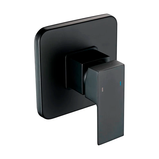 Mezclador Ducha Monocontrol Negro Mate Cuadrado Priego