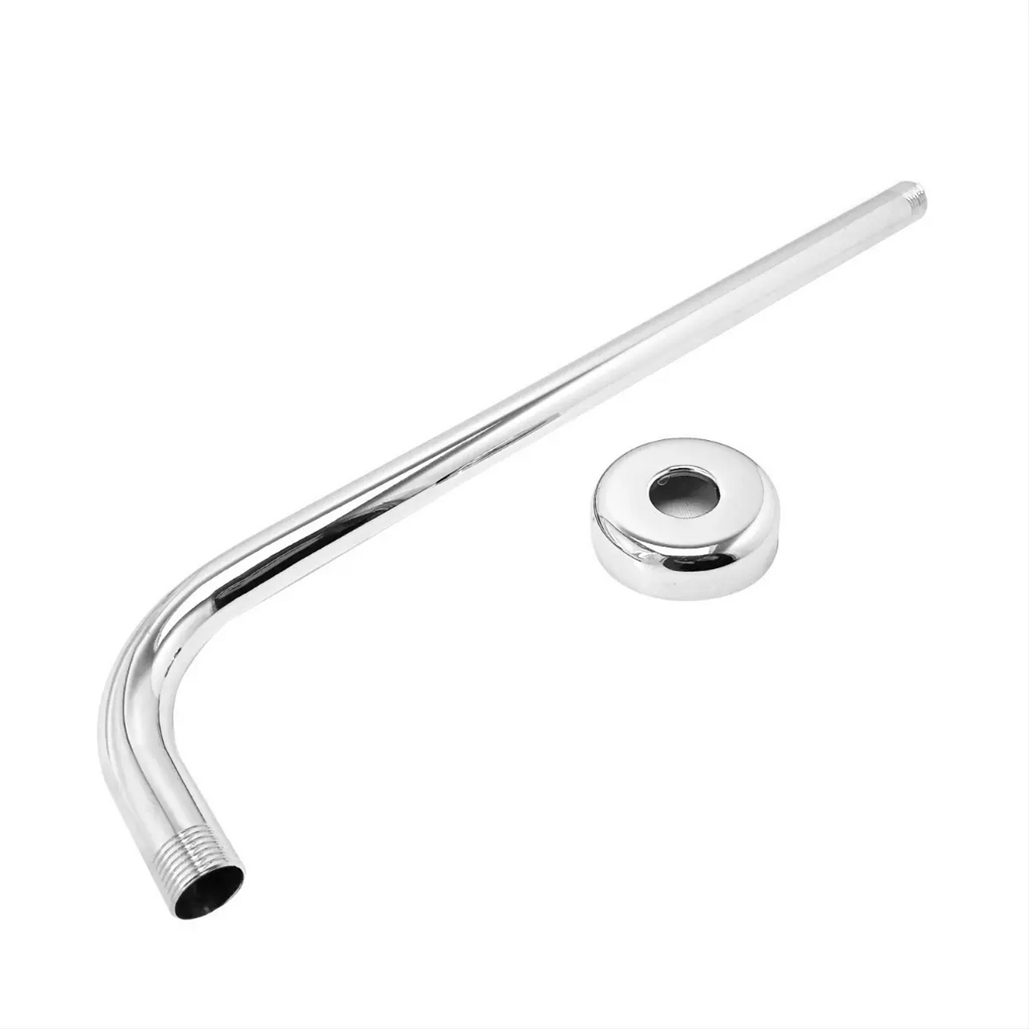 Tubo Brazo de Ducha Cromado 35cm Redondo
