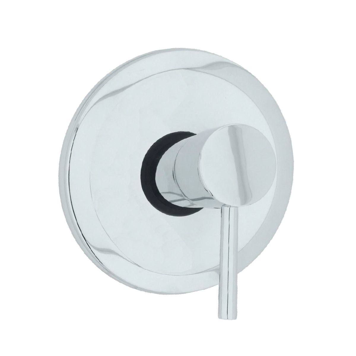 Monocontrol de Ducha Redondo Con Balance Plateado Brillante