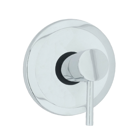 Monocontrol de Ducha Redondo Con Balance Plateado Brillante