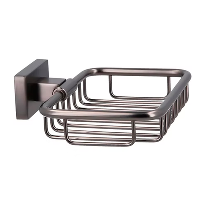Jabonera para Baño Cuadrada Grafito Austral Rubo