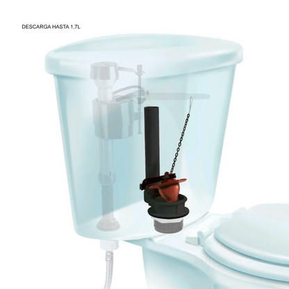 Valvula de Descarga para Tanque Sanitario+Agua Stop