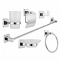 Juego de Accesorios de Baño X6 Piezas Cromada