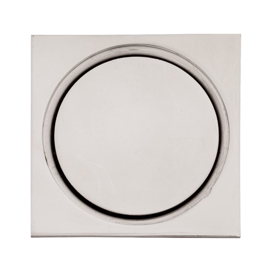Rejilla de Piso Cuadrada 10*10cm Invisible Punto Plateado Cromo