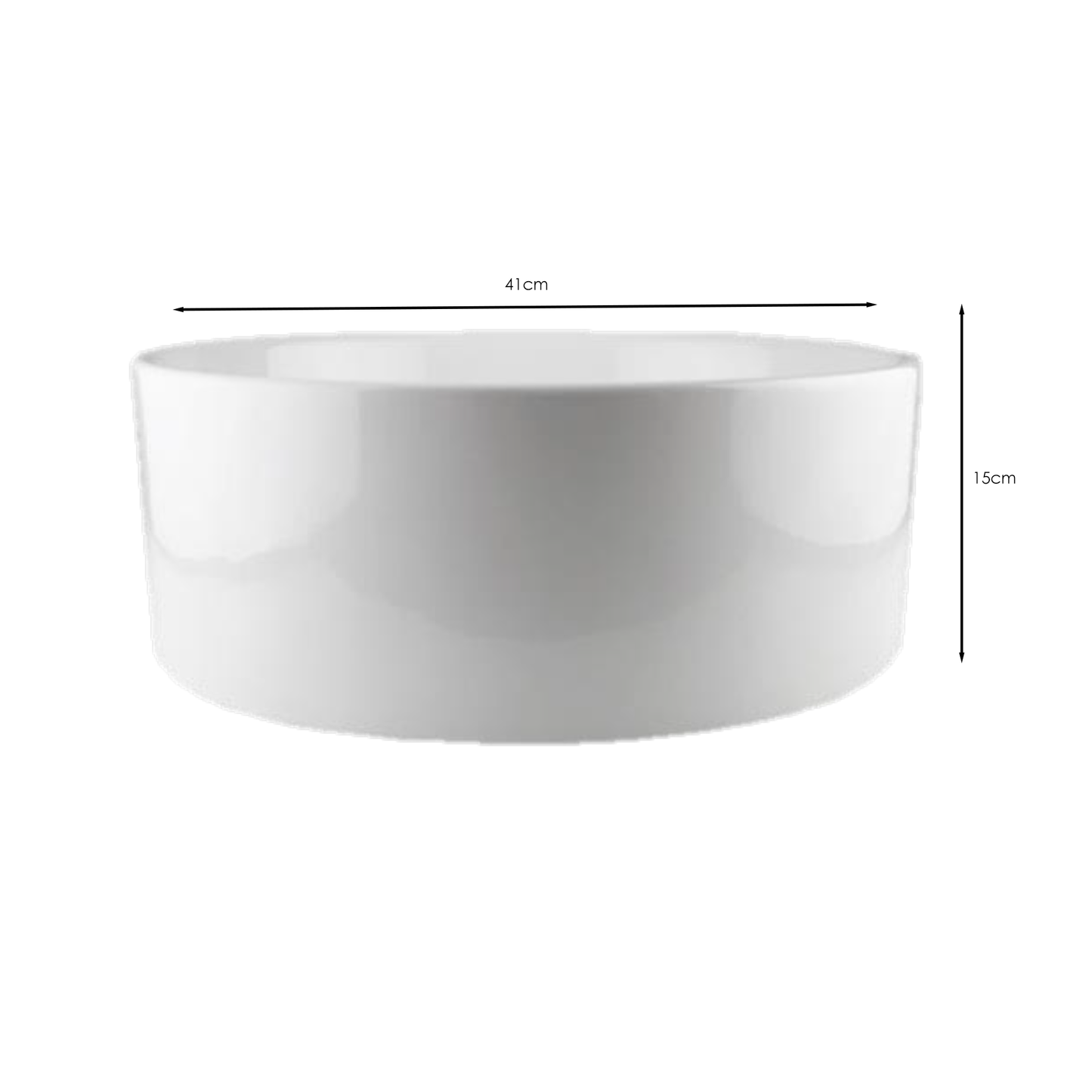 Lavamanos de Sobreponer en Ceramica Redondo 41cm
