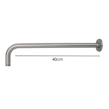 Brazo de Ducha Redondo Acabado Satinado 40cm