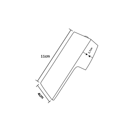 Manija para Griferia Monocontrol Negro Mate 35mm