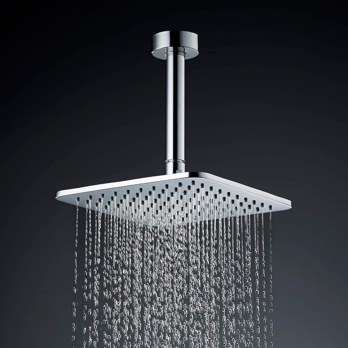 Tubo de Ducha a Techo 15cm Cromado Plateado