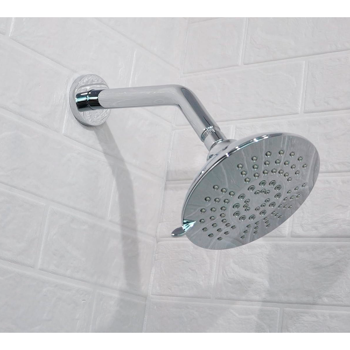 Tubo de Ducha Pequeño 15cm Diagonal Plateado Cromado