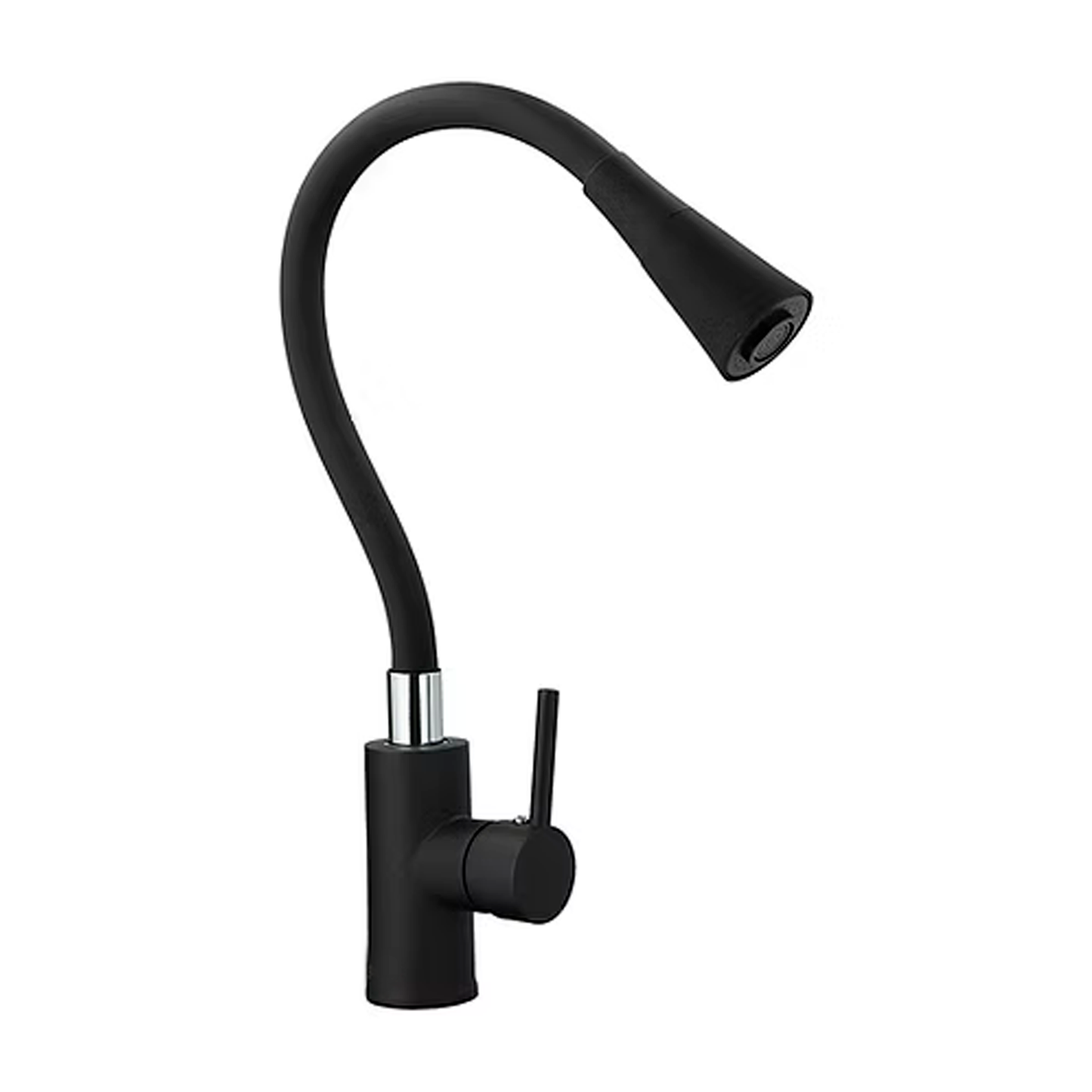 Griferia Lavaplatos Monocontrol Flexible Negro Mate Veletri