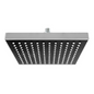 Regadera Ducha 8pulg-20cm Negro/Cromado
