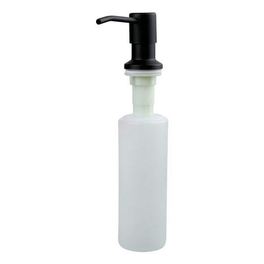 Dispensador de Jabon Tapa en Acero Inoxidable Negro 500ml