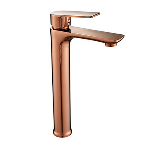 Griferia Lavamanos Monocontrol Alta Oro Rosa Tennesse