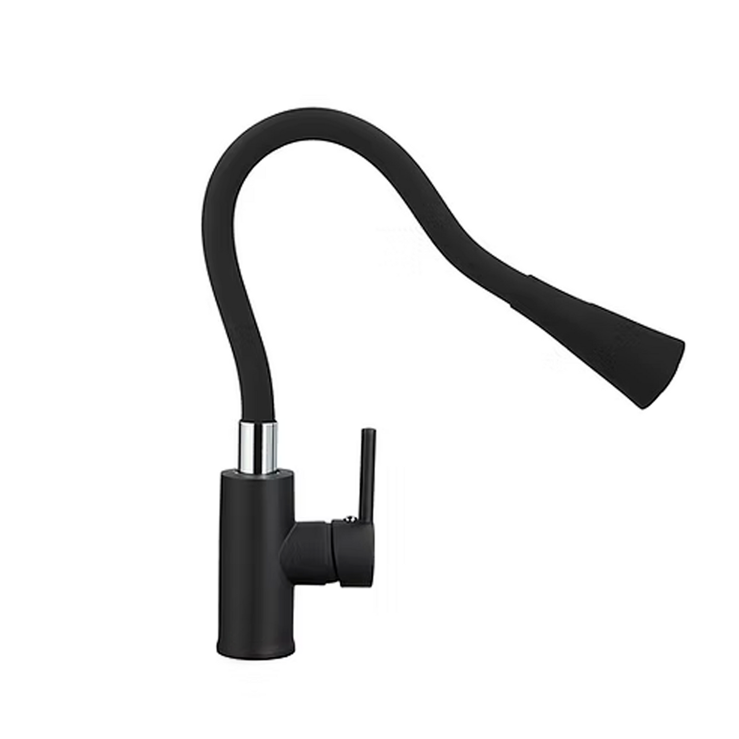 Griferia Lavaplatos Monocontrol Flexible Negro Mate Veletri