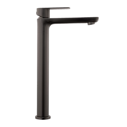 Griferia Lavamanos Agua Fria Alta Gris Sleek