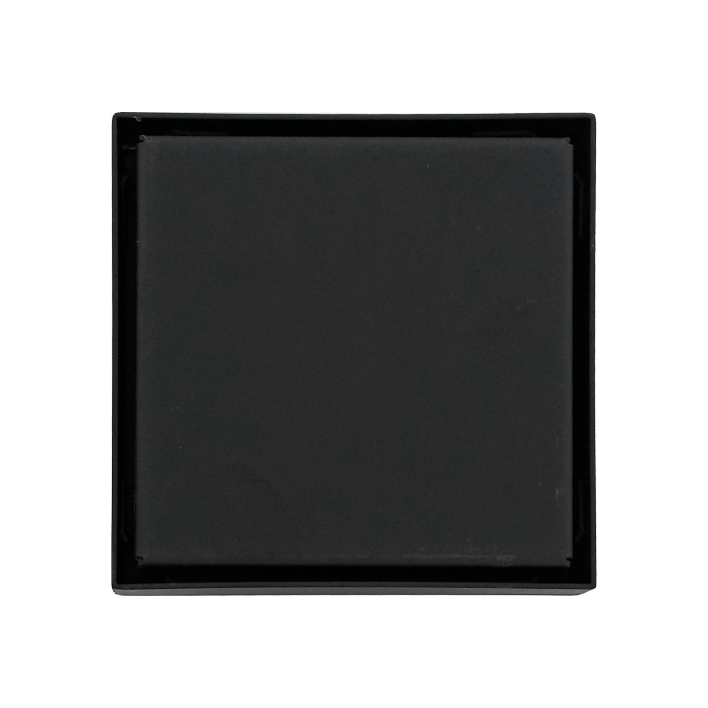 Rejilla de Piso Cuadrada 10cm Negro Mate Invisible