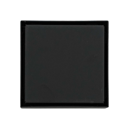Rejilla de Piso Cuadrada 10cm Negro Mate Invisible