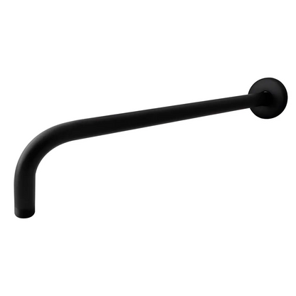 Tubo Brazo de Ducha Negro Mate 35cm Redondo