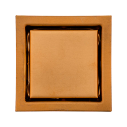 Rejilla de Piso Cuadrada 10*10cm Oro Rosa Invisible