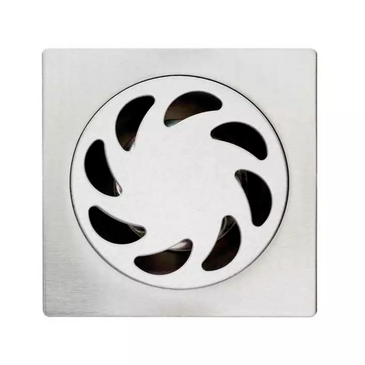 Rejilla de Ducha 10*10cm Plateada Cromada Estilo GRV