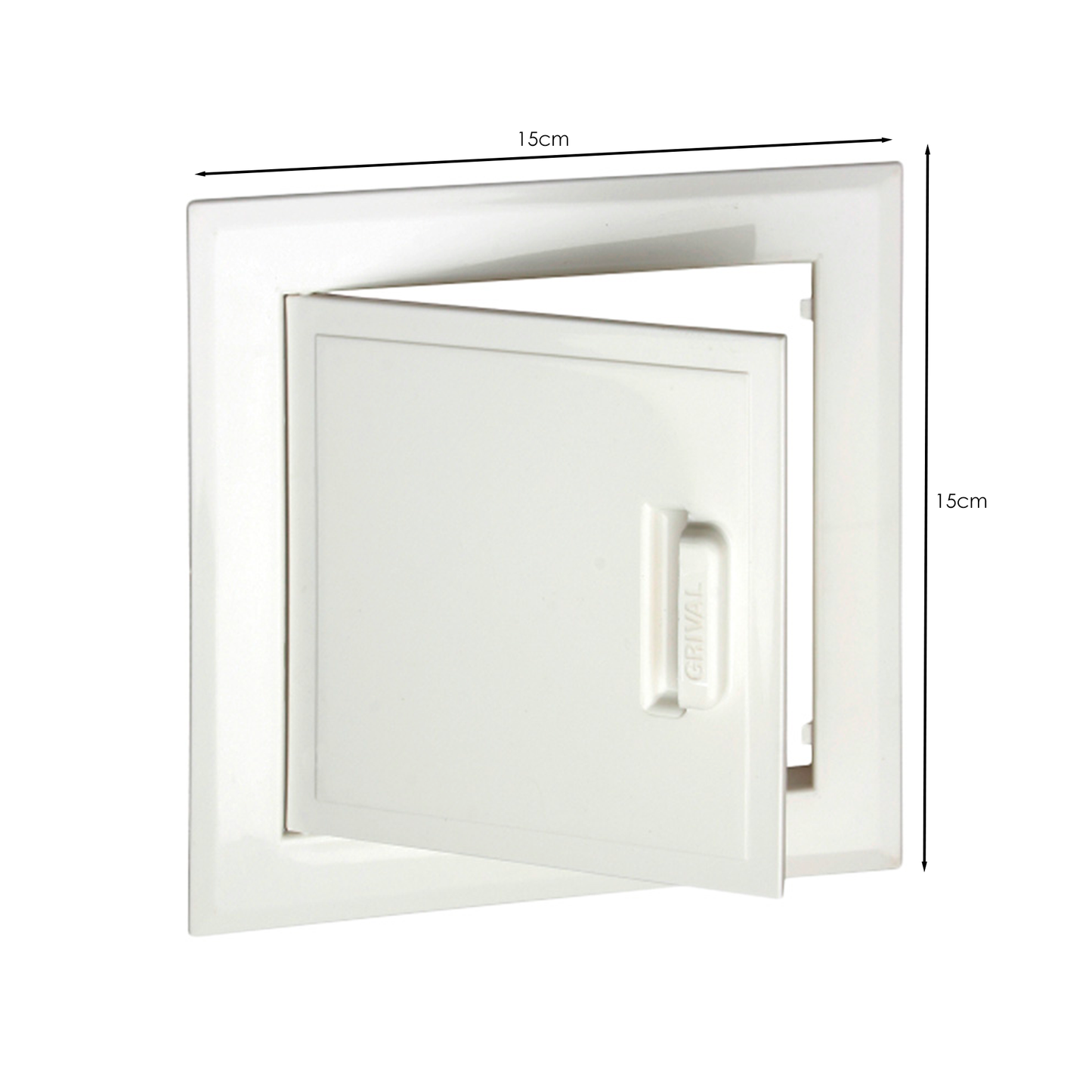 Tapa Registro Multiuso 15cm x 15cm Blanca GRIVAL