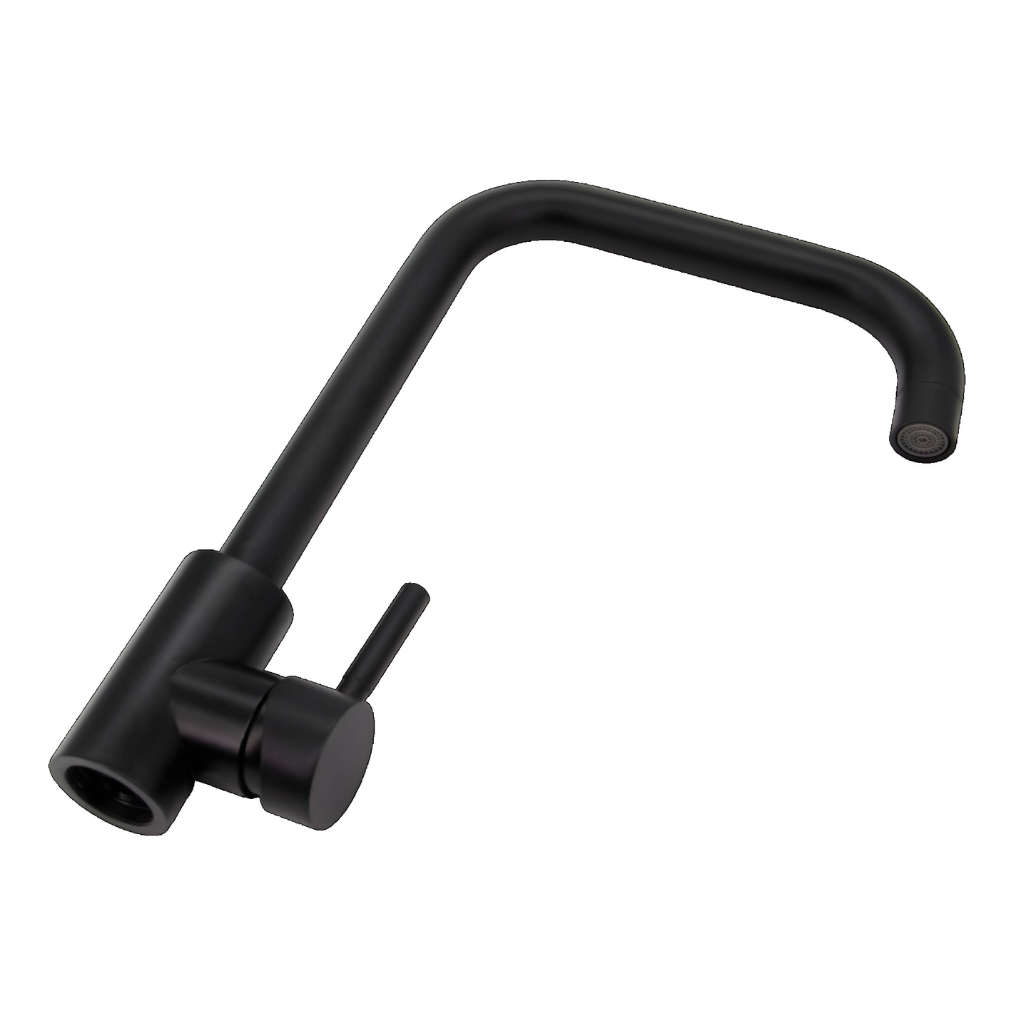 Griferia Monocontrol Lavaplatos Negro Mate Cuello 7