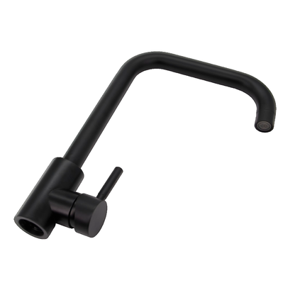 Griferia Monocontrol Lavaplatos Negro Mate Cuello 7