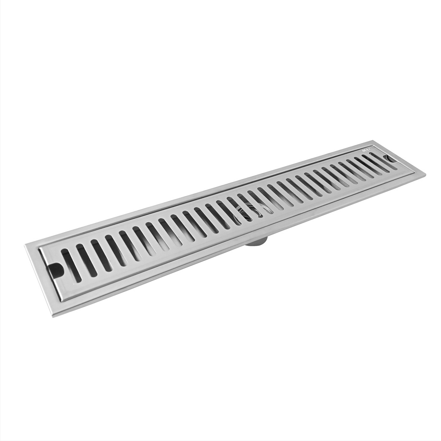 Rejilla de Piso Cuadrada 60*10cm Ranurada Plateada