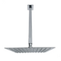 Regadera Ducha 25cm +Tubo a Techo Cuadrado 25cm Plateado