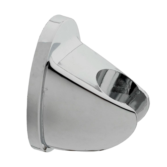 Portateleducha Sencillo Fijo Plateado Cromado