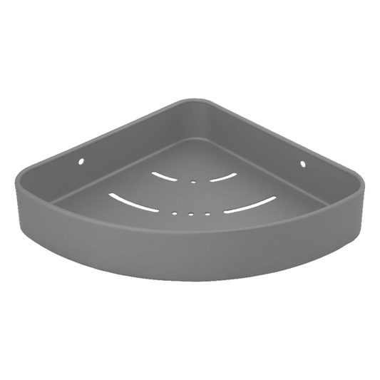 Repisa Esquinera para Baño Gris Aluminio
