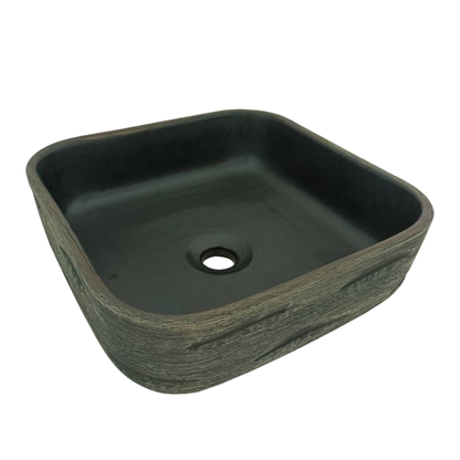 Lavamanos Sobreponer Cuadrado Gris Panter 39cm