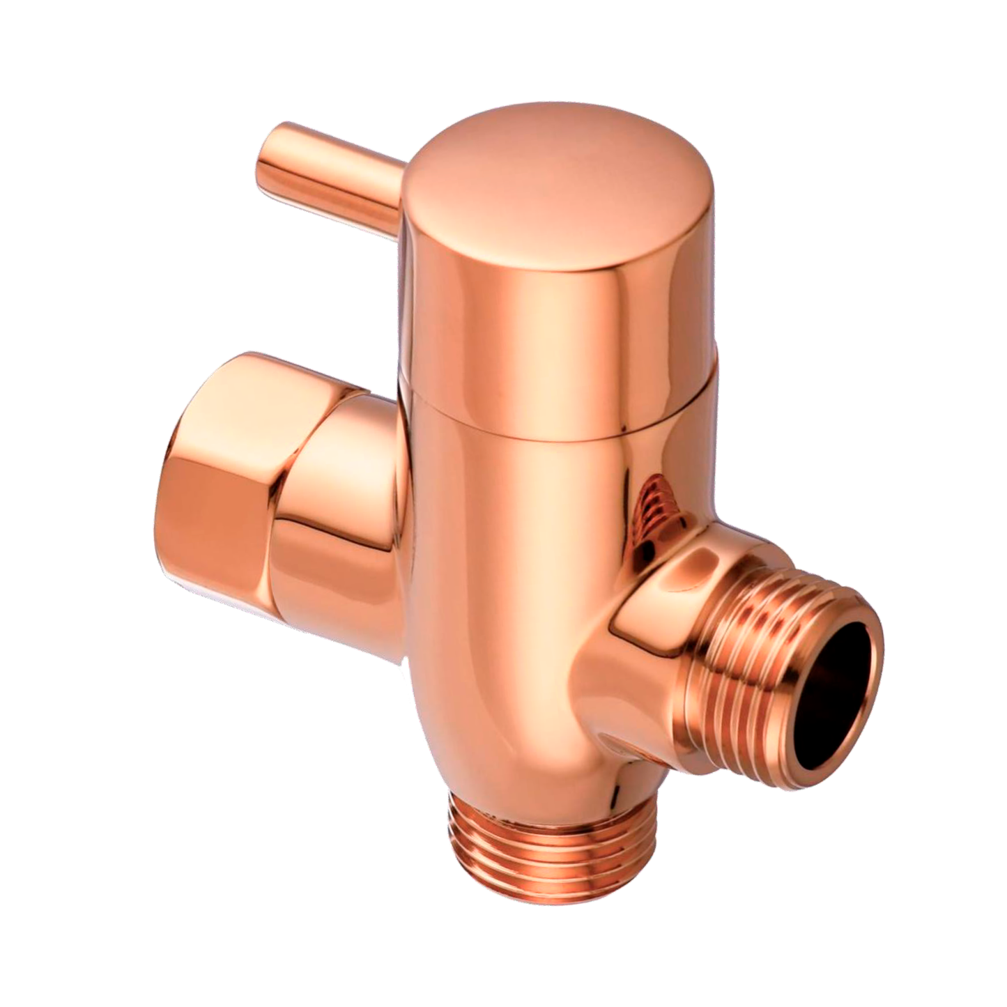 Desviador de Ducha en Bronce Rose Gold