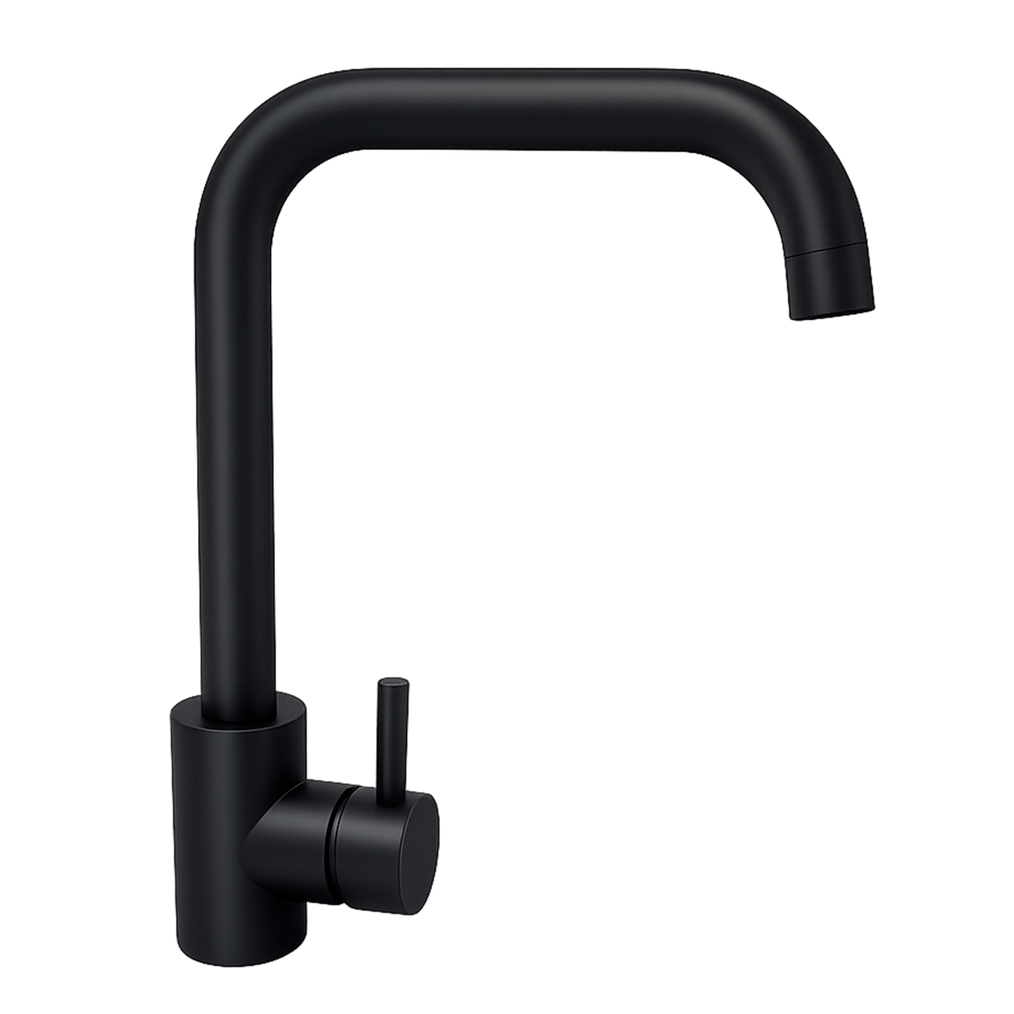 Griferia Monocontrol Lavaplatos Negro Mate Cuello 7