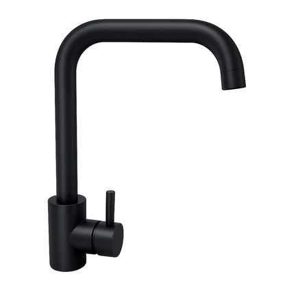 Griferia Monocontrol Lavaplatos Negro Mate Cuello 7