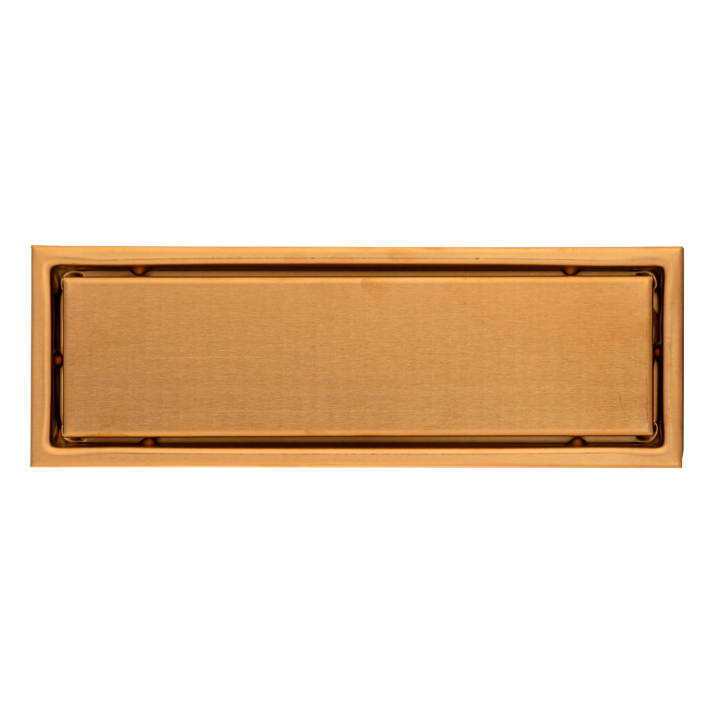 Rejilla de Piso Cuadrada 30*10cm Oro Rosa Invisible