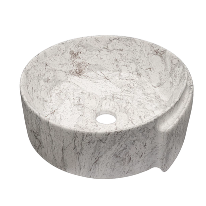 Lavamanos Sobreponer Redondo Roll Calacata Gris