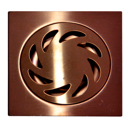 Rejilla de Ducha 10*10cm Oro Rosa Cepillado Estilo GRV