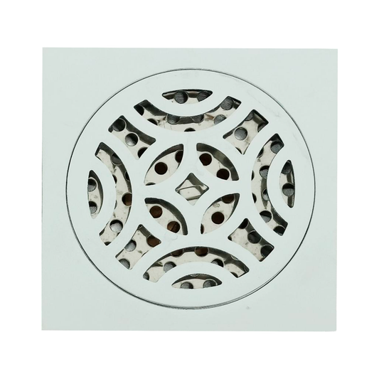 Rejilla de Piso Cuadrada 10cm Bronce China Plateado