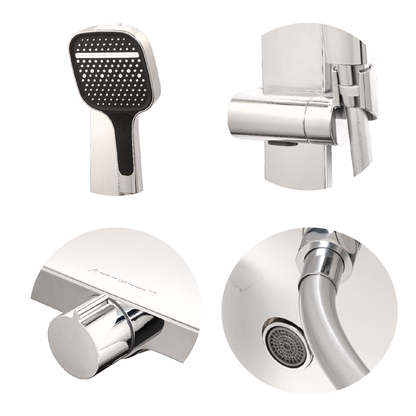 Columna de Ducha+Teleducha Termostato Diverter