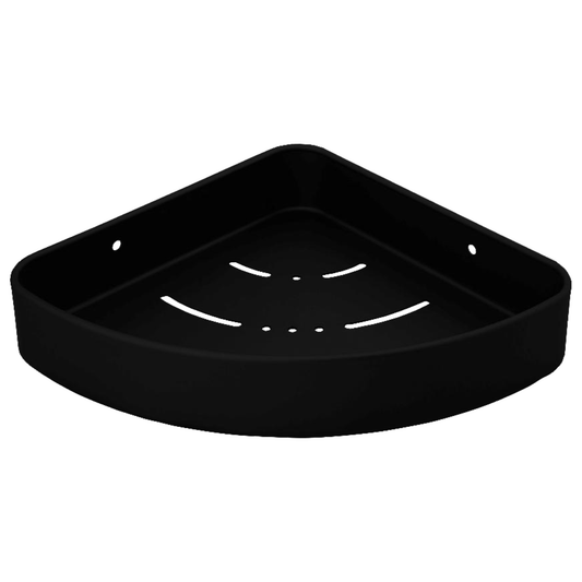 Repisa Esquinera para Baño Negra Aluminio
