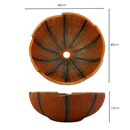 Lavamanos Sobreponer Redondo Calabaza Pumpkin 40cm