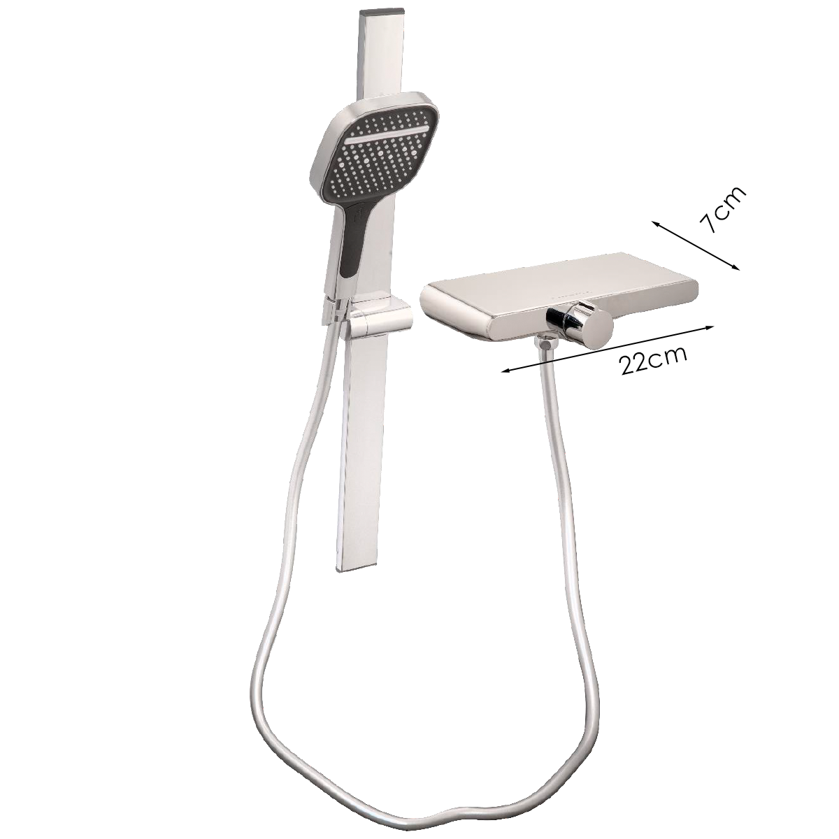 Columna de Ducha+Teleducha Termostato Diverter